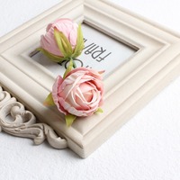 Fleurs Artificielles en Gros Pas Cher, Têtes de Roses en Soie de 4 cm pour Décoration de Gâteaux et Fleurs