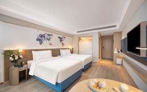 Sonesta semplicemente suite ospitalità mobili in melamina 5 stelle Hotel durevole Condo Tv pannello a parete Hotel Hotel mobili da bagno - Product Image 2