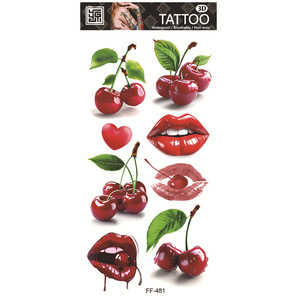 Adesivo tatuaggio temporaneo impermeabile colorato con fiori, mezza manica, rosa, tulipano, tatuaggio finto per il corpo, per donne, tatuaggio floreale per l'<span class=keywords><strong>avambraccio</strong></span> - Product Image 4