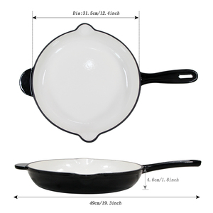 Poêle en <span class=keywords><strong>fonte</strong></span> <span class=keywords><strong>émaillée</strong></span> à prix d'usine Batterie de cuisine en <span class=keywords><strong>fonte</strong></span> - Product Image 4