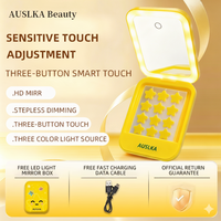 AUSLKA Star Patch Anti-Acné Physique, Patch Hydrocolloïde Doux Non Irritant, Fin et Respirant, Marque Privée, Lumière LED