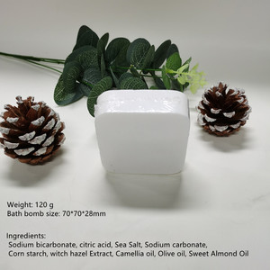 Etiquettes personnalisées OEM/ODM, 120g, munitions à bulles à détoxification carrée, fournitures de bain, balles de bain vegan naturelles - Product Image 3