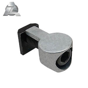 ZJD-2038 d'extrusion de profil de fente en T en aluminium en gros accessoires de connecteur de fixation d'ancrage standard - Product Image 1