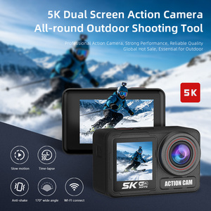 Caméra <span class=keywords><strong>d</strong></span>'action 5K M90TR 60fps Écran tactile 2,2'' + écran IPS 1,3'' Stabilisation électronique 6 axes WiFi Vidéo verticale à distance 9:16 Pré-enregistrement - Product Image 1