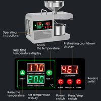 Machine d'extraction d'huile automatique à froid et à chaud pour usage domestique, mini, capacité 3,5-5 kg/h, pour huile de soja et de noix, 110V/220V