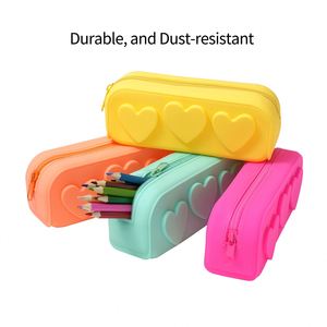 Estuche de Lápices de Silicona con Cierre Personalizado, Bonito y Kawaii, 3D, Pequeño, para Niñas, Estuche para Monedas, Bolsa de Maquillaje, Caja Cosmética - Product Image 3