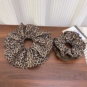 Coleteros de Satén con Estampado de Leopardo de Doble Capa, Novedad 2026, Venta Caliente, Diademas Retro Personalizadas de 20cm para Mujer - Product Image 2