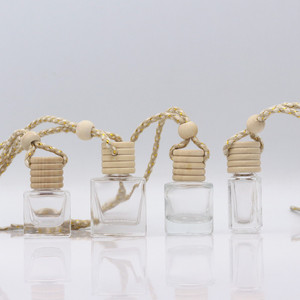 10ml nhà máy giá hình dạng khác nhau <span class=keywords><strong>Mini</strong></span> rỗng xe nước hoa chai thủy tinh với nắp gỗ bao bì container - Product Image 5