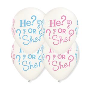 Décoration de fête de naissance, ballon en latex imprimé personnalisé de 12 pouces, ballon à hélium, c'est une fille, c'est un garçon - Product Image 2