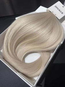 Oferta Especial: Extensiones de Cabello Rubio Platino, Suaves y Sedosas, Cabello Humano Liso para la Elaboración de Pelucas, Disponible al Mejor Precio - Product Image 5