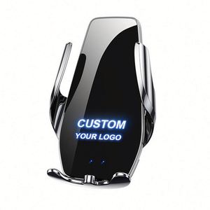 Support de téléphone portable magnétique pour voiture avec logo personnalisé, fixation sur grille d'aération, charge sans fil - Product Image 1