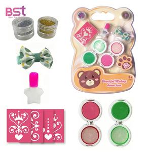 Ensemble de jeu d'autocollants de tatouage, jouets de mode personnalisés pour filles, ensemble de craie de cheveux pour enfants Non toxique et lavable - Product Image 1
