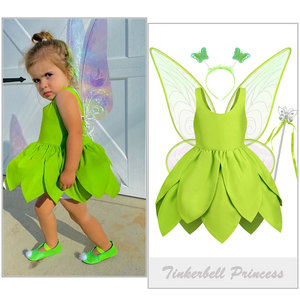 Nuevo Disfraz de Cosplay de <span class=keywords><strong>Tinkerbell</strong></span> para Niñas, con Alas, para Halloween, Disfraz de <span class=keywords><strong>Princesa</strong></span> - Product Image 2