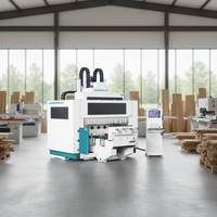 Centre d'usinage CNC 5 axes pour la fabrication de pieds de meubles en bois massif, la sculpture 3D et le perçage du bois