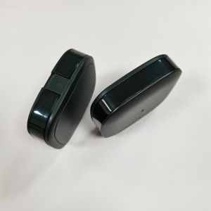 Estuche compacto cuadrado negro mate vacío para polvos prensados con espejo e inserto de borla, contenedor de plástico para base de maquillaje y colorete. - Product Image 4