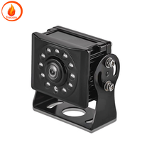 Caméra de recul Firecore X-12 5V USB étanche 360 degrés 1080P 4PIN AHD avec vision nocturne IR 11 LED pour camions, camping-cars, bus et remorques - Garantie 3 ans