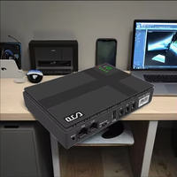 Catu daya Mini UPS 36w, Bank daya kapasitas besar untuk komputer 5V/9V/12V/24V dengan baterai Lithium 20000mah untuk Router WIFI