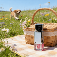 Base de gloss à lèvres brillant avec capuchon chromé argenté, tube carré, marque privée, végétalien, hydratant, longue tenue, huile à lèvres haute brillance, logo personnalisé
