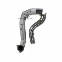 Collecteur d'échappement SS304 haute performance pour Mercedes-Benz AMG A35 A35L 2.0T W177 2019-2023 – Tuyau de vidange direct à flux libre