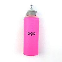 Bouteille pliable Oem/Odm 650ML 750ML Tpu couvercle rabattable, bouilloire pliable bouteille d'eau douce pliable