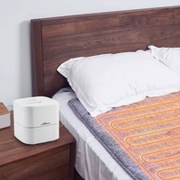 Matelas chauffant électrique Lonmon avec régulateur de température, taille Queen, pour la maison, la chambre et l'hôpital