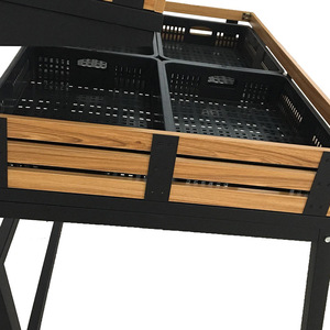 Nhà Sản Xuất Bán Buôn Siêu Thị Trái Cây Và Rau Thép Bằng Gỗ Kệ Kim Loại Kệ Snack Số Lượng Lớn Hiển Thị Kệ - Product Image 3