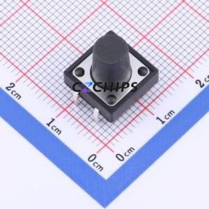 TSF001A11526A Tactile Switch DIP-4P,12x12mm Switch Round Button 2.6N Through Hole 12mm - Product Image 1
