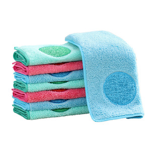 Microfiber Dish Cloth 2 In 1 Cleaning Cloth With Scrubber For Kitchen Pots And Pans - Product Image 2