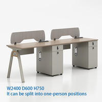 Meubles de bureau modernes pour espaces ouverts, poste de travail, bureau d'ordinateur, bureau pour ordinateur portable, bureau de travail