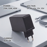 Adaptateur secteur AC DC 15W 27W 30W 33W, chargeur 5V 3A 9V 3A 12V 0.9A 15V 1A 20V 1.5A, alimentation avec prises interchangeables