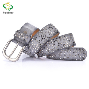 Fábrica de Metal hechos a mano pendientes de cuero dividido con revestimiento de Pu cinturón de mujeres - Product Image 6
