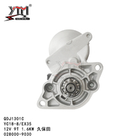 Arrancador QDJ1301C de 12 V para Excavadora Kubota YC18-8 EX35 1623563010 22800063204 4280002641 1926963013 2280000991