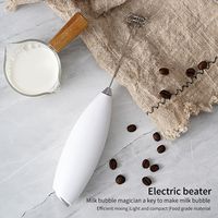 Fouet Électrique en Acier Inoxydable, Mousseur à Lait Mini, Mélangeur Sans Fil pour Café, Batteur à Œufs Portable, Mixeur Domestique, Matcha