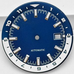 Cadran de montre de 36,5 mm compatible avec le mouvement NH35, logo personnalisé, cadran de montre mécanique en laiton - Product Image 4