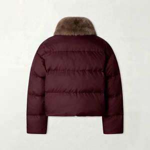 Veste d'hiver pour homme, coupe-vent, matelassée, couleur unie, épaisse, chaude, à capuche, streetwear urbain, col montant, logo personnalisé - Product Image 4