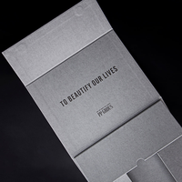 Boîte cadeau pliable avec logo personnalisé, boîtes cadeau rigides en papier pliables pour bijoux, cosmétiques, artisanat