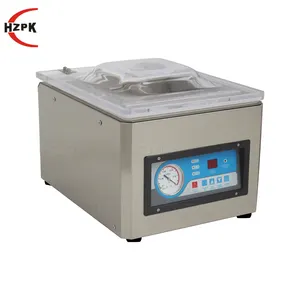 HZPK mini meat chicken food vacuum packing machine desktop single chamber vacuum machine dz 260b