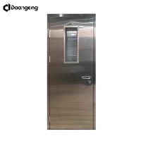 Portes de cuisine intérieures en acier inoxydable pour usage commercial et industriel avec surface hygiénique et prévention incendie, garantie 5 ans