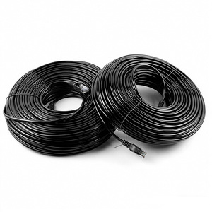 สายอีเธอร์เน็ต Cat5e UTP แบบไม่มีฉนวนหุ้ม สายทองแดงแท้สีดำ หัว RJ45 แบบ CCA LSZH เป็นมิตรกับสิ่งแวดล้อม ปล่อยควันน้อย ปราศจากสารฮาโลเจน สายแพทช์คอร์ด LAN - Product Image 4