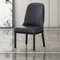 Nordique Maroc Chaises De Salle À Manger Moderne Lumière De Luxe En Métal Salon Chaises Dressing Tabouret Haute Élastique Éponge Meubles De Maison