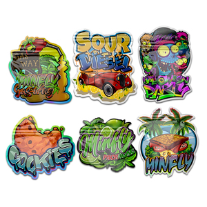 ถุงไมลาร์ไดคัท3.5กรัมพิมพ์ลายอาหารกันกลิ่น3.5ออกแบบได้ตามต้องการพร้อมกล่อง - Product Image 6