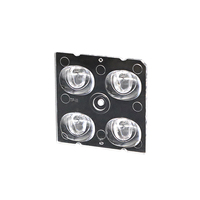 Lentille optique LED TIR personnalisée pour PC, fournie par l'usine, haute efficacité, pour downlight, rail lumineux, spot, indice de protection IP65, garantie 3 ans