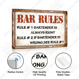 Putuo Dekor Metall Poster Zinn Zeichen Vintage Wand dekoration Benutzer definierte Metall Zeichen Garage Home Metallplatte Zeichen - Product Image 3