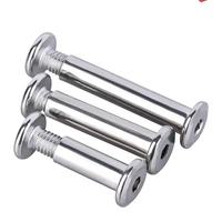 Sekrup Mur Kepala Datar Hex Socket Ulir Kasar Metrik Baja Tahan Karat 304/316 Tahan Korosi untuk Furnitur / Barang Kulit