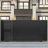 Portails automatiques électriques en aluminium pour extérieur, design moderne, hauteur personnalisée pour villa