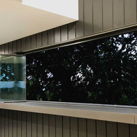 Fenêtres pliantes suspendues en plastique UPVC Coastal, protection UV, anti-insectes, violettes, garantie 1 an
