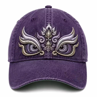 Gorra de béisbol bordada estilo león chino 2026 para mujer - Corona suave, que cubre la mandíbula y estiliza el rostro