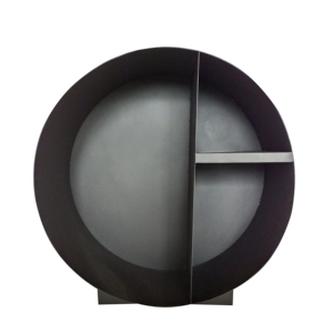 Porte-bois rond moderne en acier KingJoy avec fonction écran de <span class=keywords><strong>cheminée</strong></span>, modèle FWR02 - Product Image 3