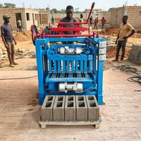 Machine à briques de ciment entièrement automatique de type 4-35, machine à former des blocs de pavage utilisée sur les chantiers de construction résidentielle