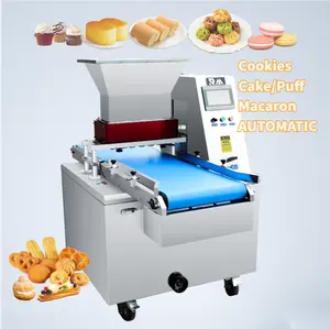 Automatic other cream puff pastry snack food wire cut wirecut cranberry biscuit depositor cookies dough extruder making machine